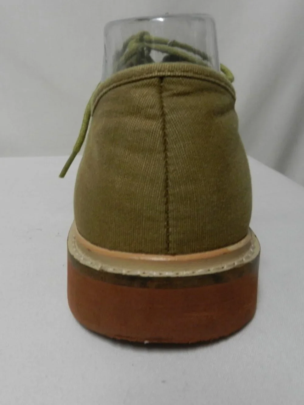 Fossil Canvas Oxford brown Shoes lace up Men Size Sz 10